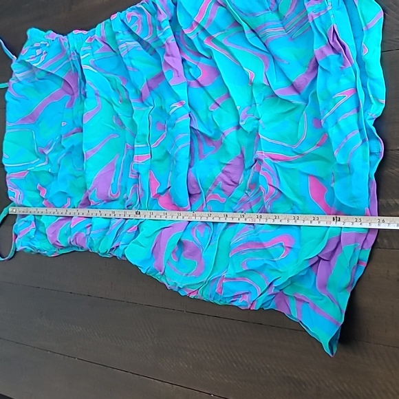 NWT WeWoreWhat Ronnie Draped Viscose Mini Dress retail $195 Size M - Picture 10 of 10